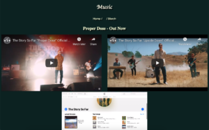 HTML project music page